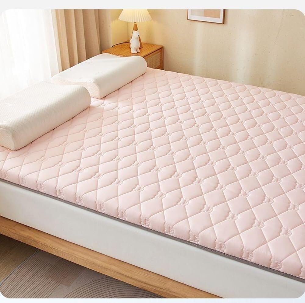 Materasso futon giapponese portatile, pieghevole, di medie dimensioni, morbido e spesso
