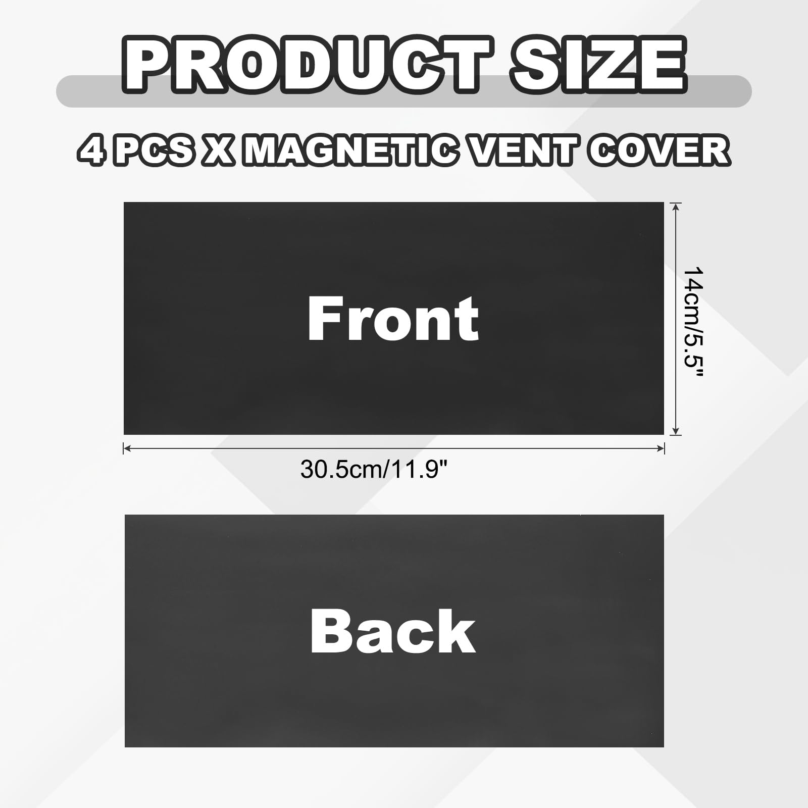 PATIKIL 305 x 140 mm Magnetic Vent Cover - Image 2
