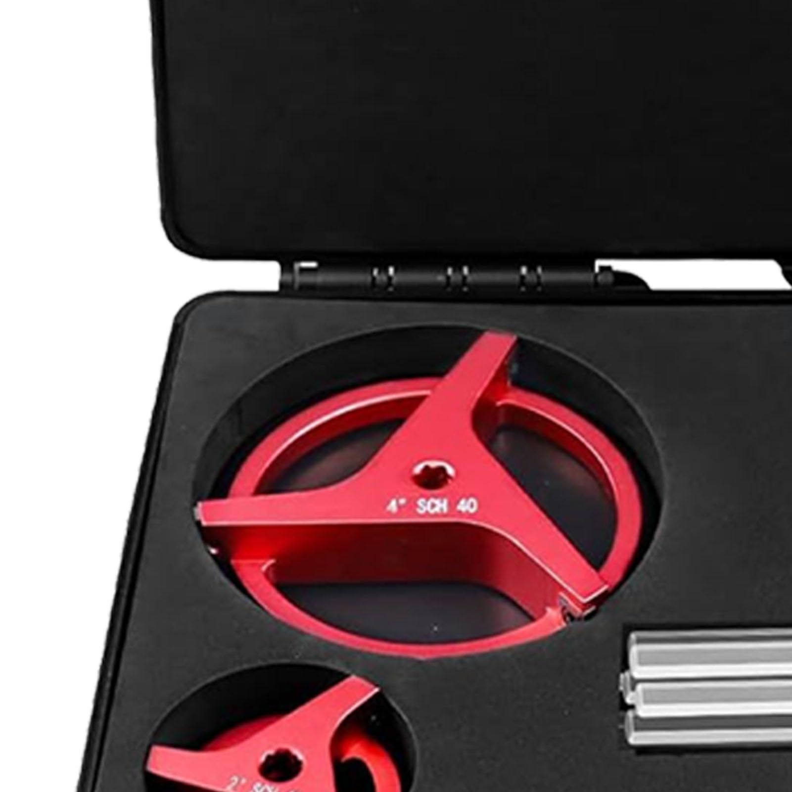 4 PCS PVC Pipe RAMER Kit avec 3 Inserts en Carbure carré, Alésoir à Trois Côtés à Triple carré pour 1-1/2 2 2 4 Pouces SCH40 PVC CPVC ABS Pipe de Tuyau D'économiseur