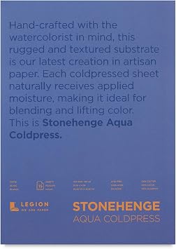 Yupo Paper Stonehenge Aqua Block Hotpress Pad 10"X10" 15 Sheets/Pkg-White 140lb