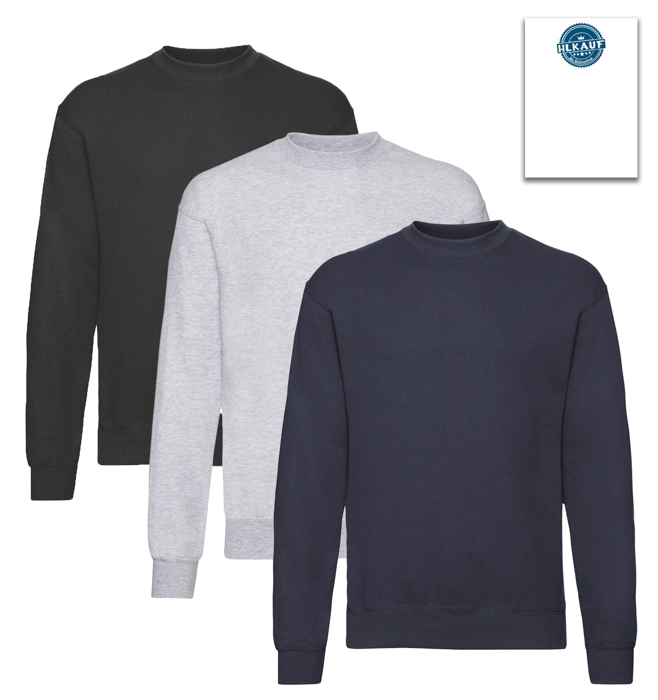 Fruit of the Loom Classic Set In Sweat 3 Pack Sudadera Hombre