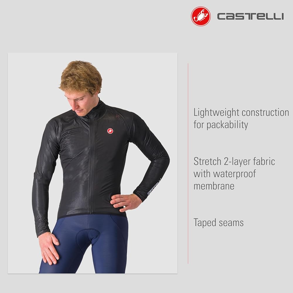 CASTELLI サイクルジャケット 上下+フード付きM ブラック CASTELLI サイクルジャケット 上下+フード付きM ブラック CASTELLI追加