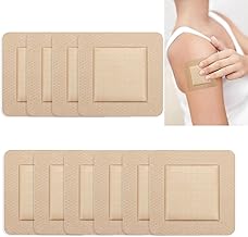 10PCS Silicone Foam Dressing,Gentle Border 7.5cm x 7.5cm,Border Dressing,Waterproof Dressings for Wounds,Square Silicone Wound Bandage