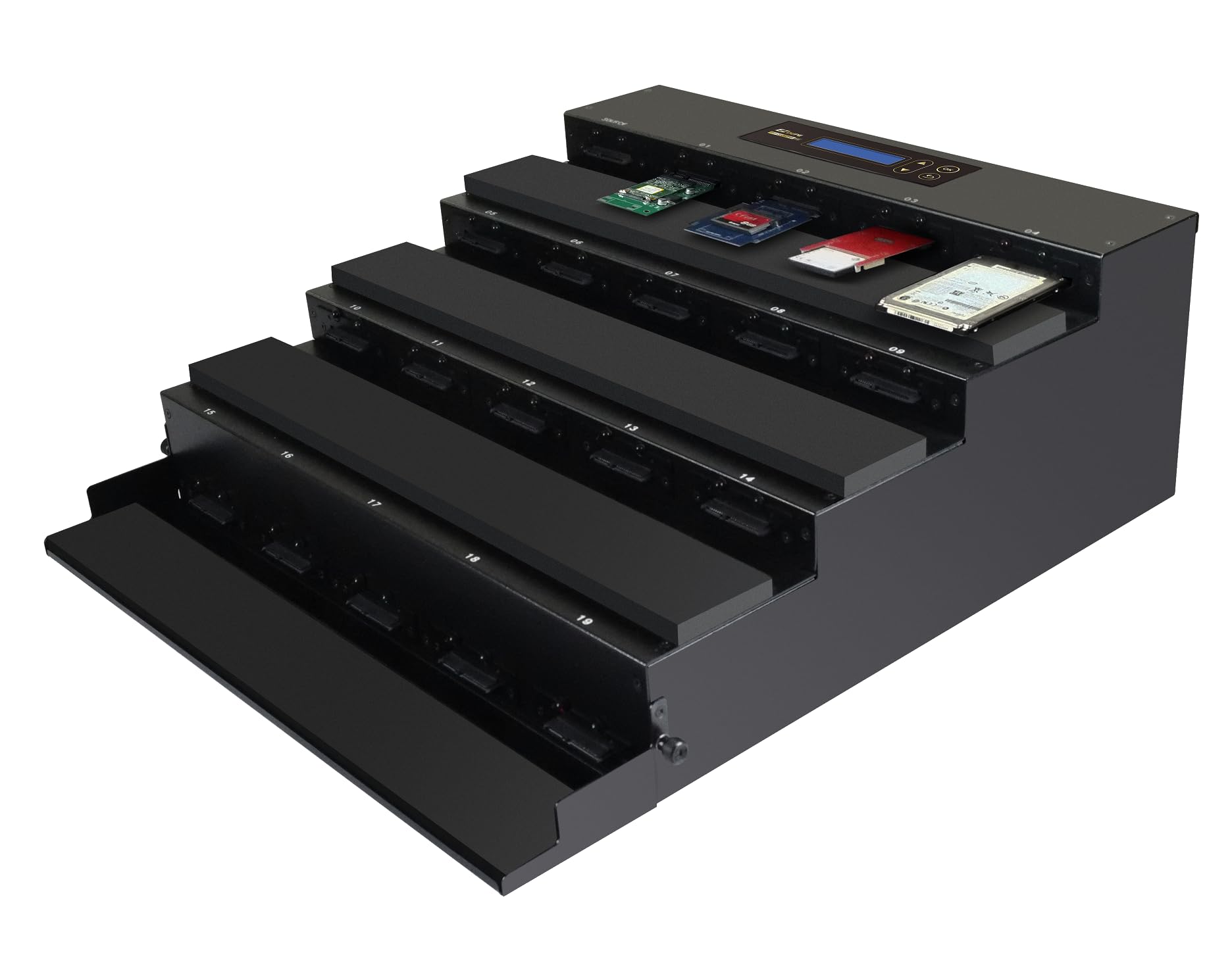 EZ DUPE 1 to 19 SSD HDD Hard Drive Flatbed Duplicator 18GB/M DM-HS3-2H19PI