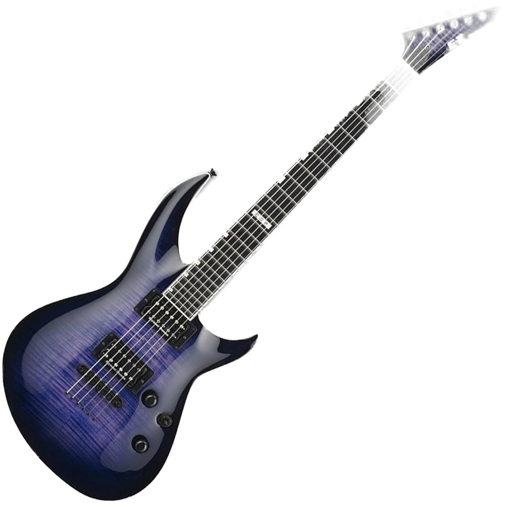ESP E-II Horizon-3 Flame Maple Electric Guitar Reindeer Blue