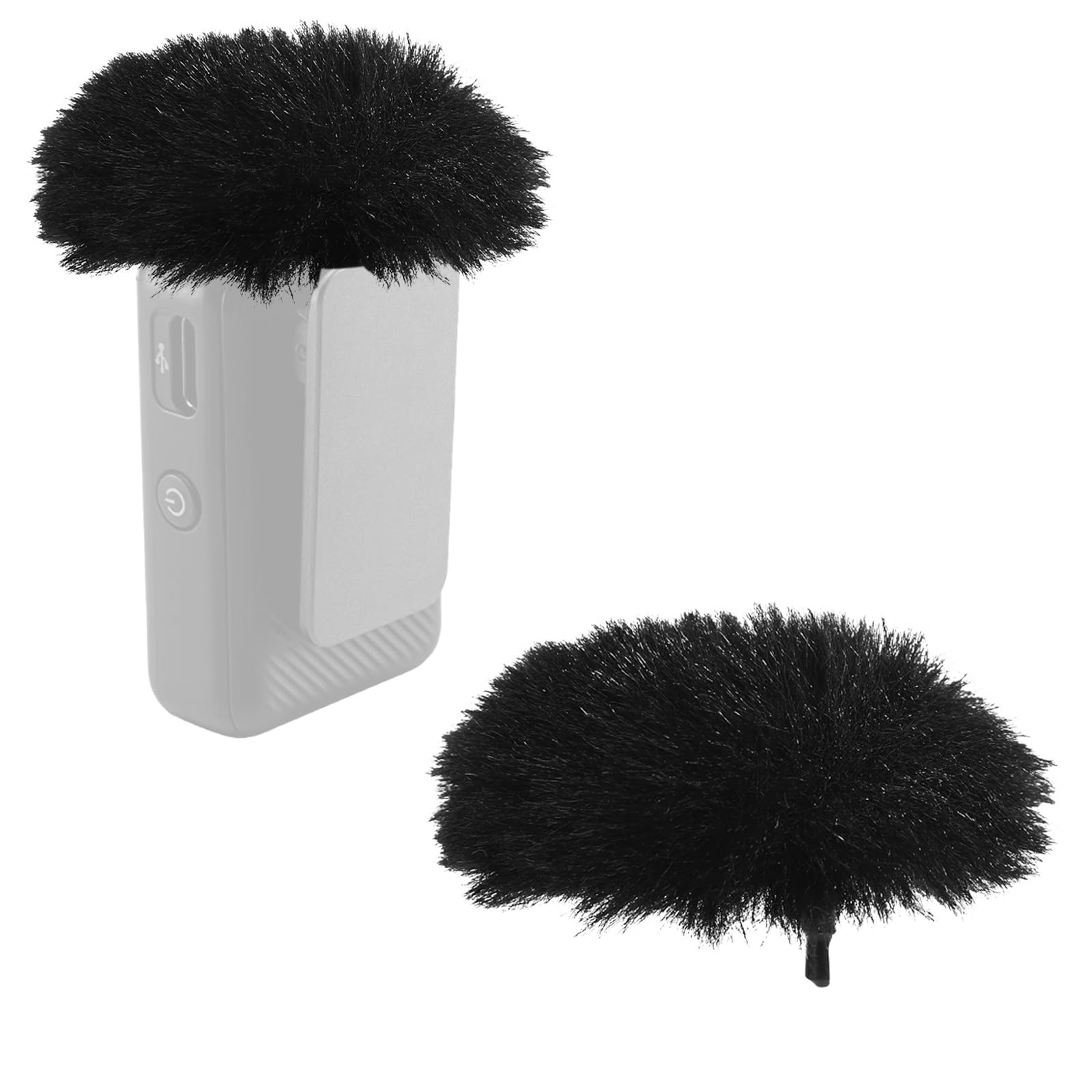 Amazon | DJI MIC 2用マイクウィンドスクリーン2パック。Furry Wind