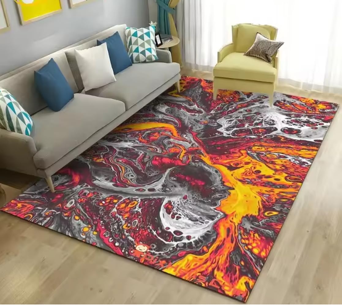 Tapis de lave volcanique 140x200cm antidérapant pour le salon