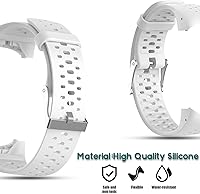 Vista 3 de Correa de repuesto compatible con Polar M430M400 GPS Smart Sports Watch Pulsera de silicona suave