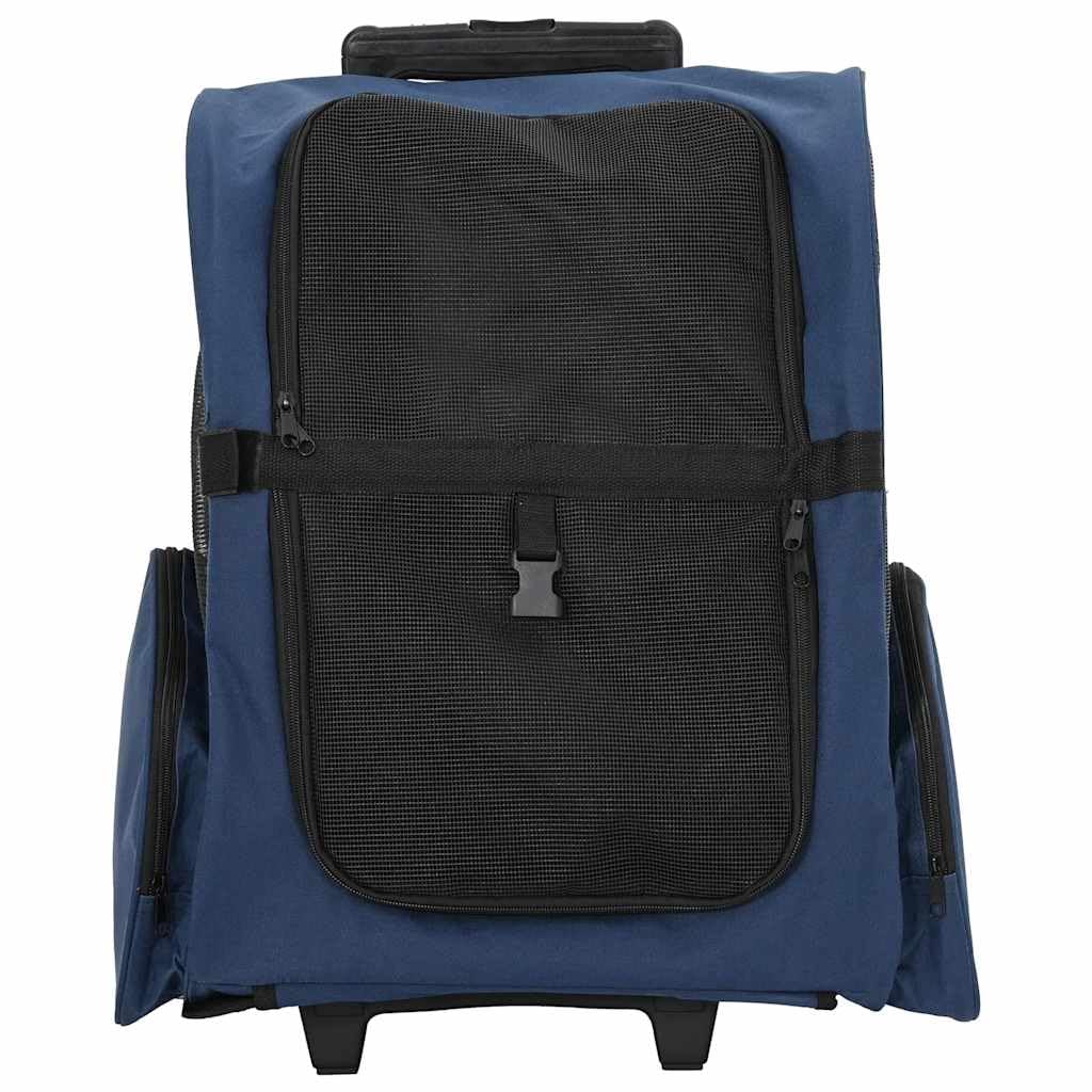 Carrello per animali domestici 3 in 1 Design Blu 48x32x(57-106) cm Tessuto Oxford,Articoli per animali,Animali domestici - Articoli,Passeggini per animali domestici-42007371