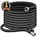 InGarden 100ft Expandable Garden Hose - Lightweight Kink Free Flexible Water Hose with Double Latex Core, 3/4" Solid Brass Rust-Proof Fittings, Extra Strength Fabric, with Storage Bag