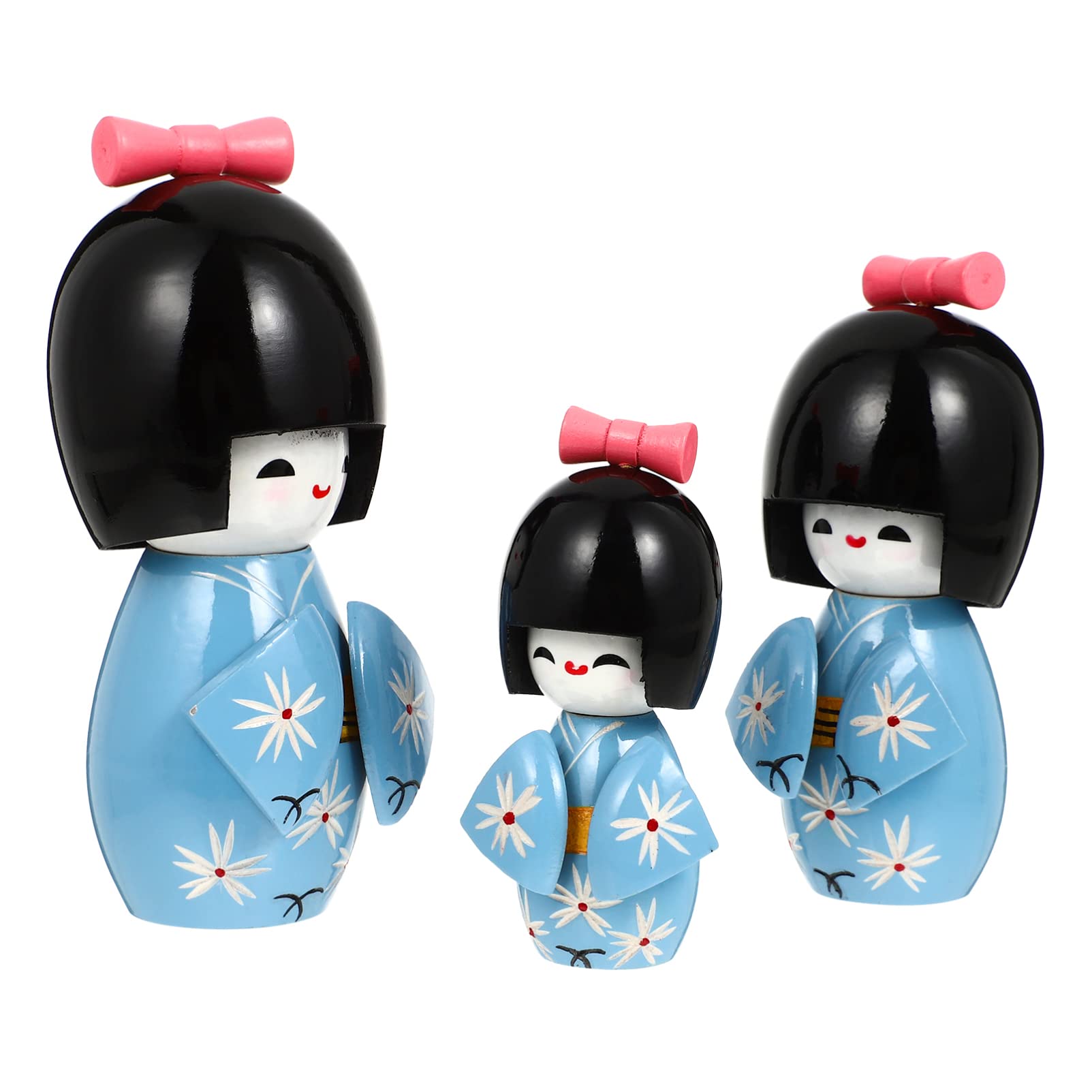 Amazon | VAABKL(みき) 日本人形 着物人形 コケシ人形 桜 こけし 木製