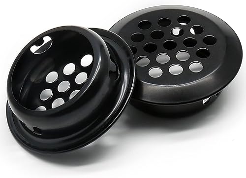 Miniatura 3 de Piutouyar 20 rejillas de ventilación redondas de 0.984 in1 pulgada, rejillas de ventilación circulares de acero inoxidable para cocina, baño,