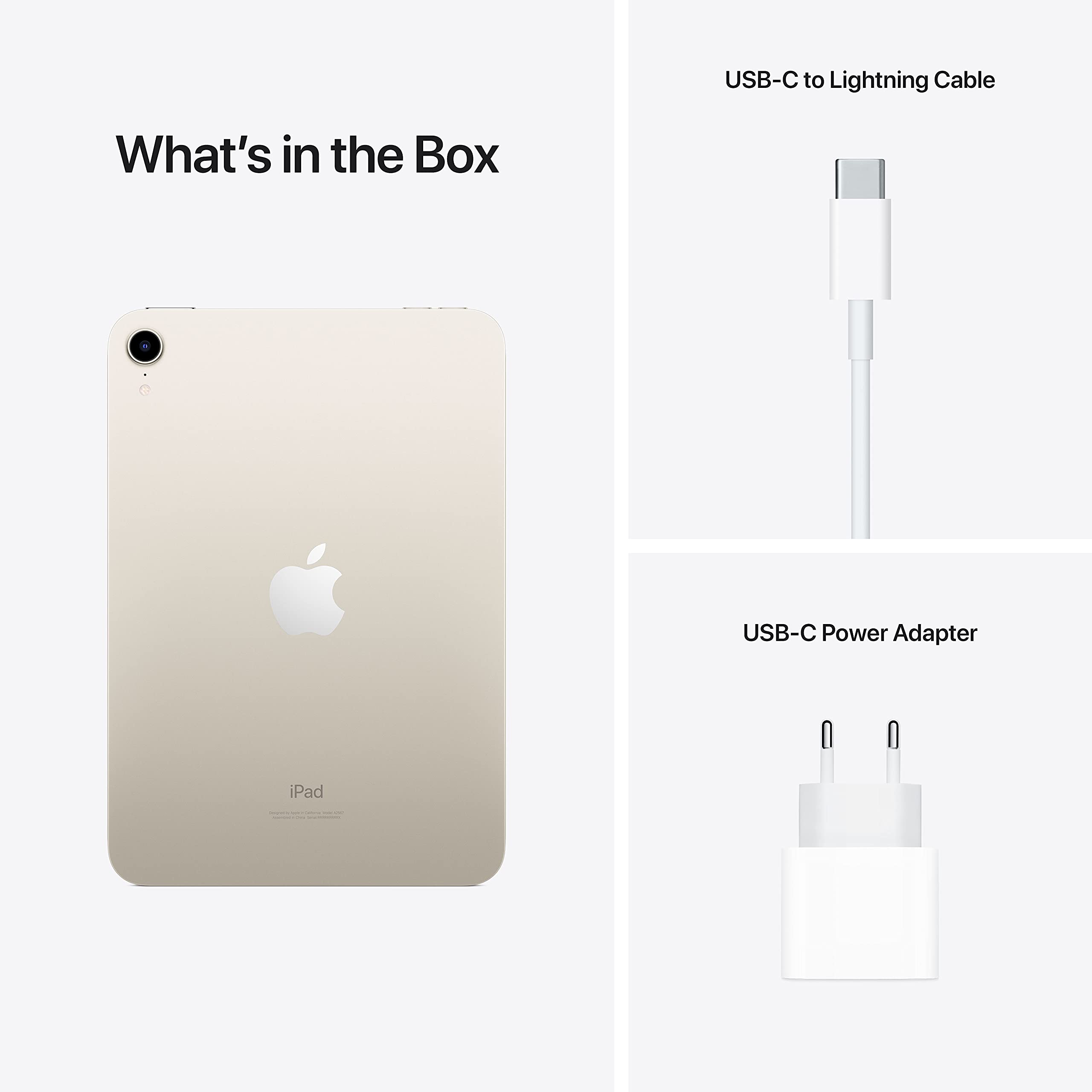 Apple iPad mini (6e Génération, 8,3-Pouces, 2021), 64Go, Wi-Fi, Lumière Stellaire (Reconditionné)