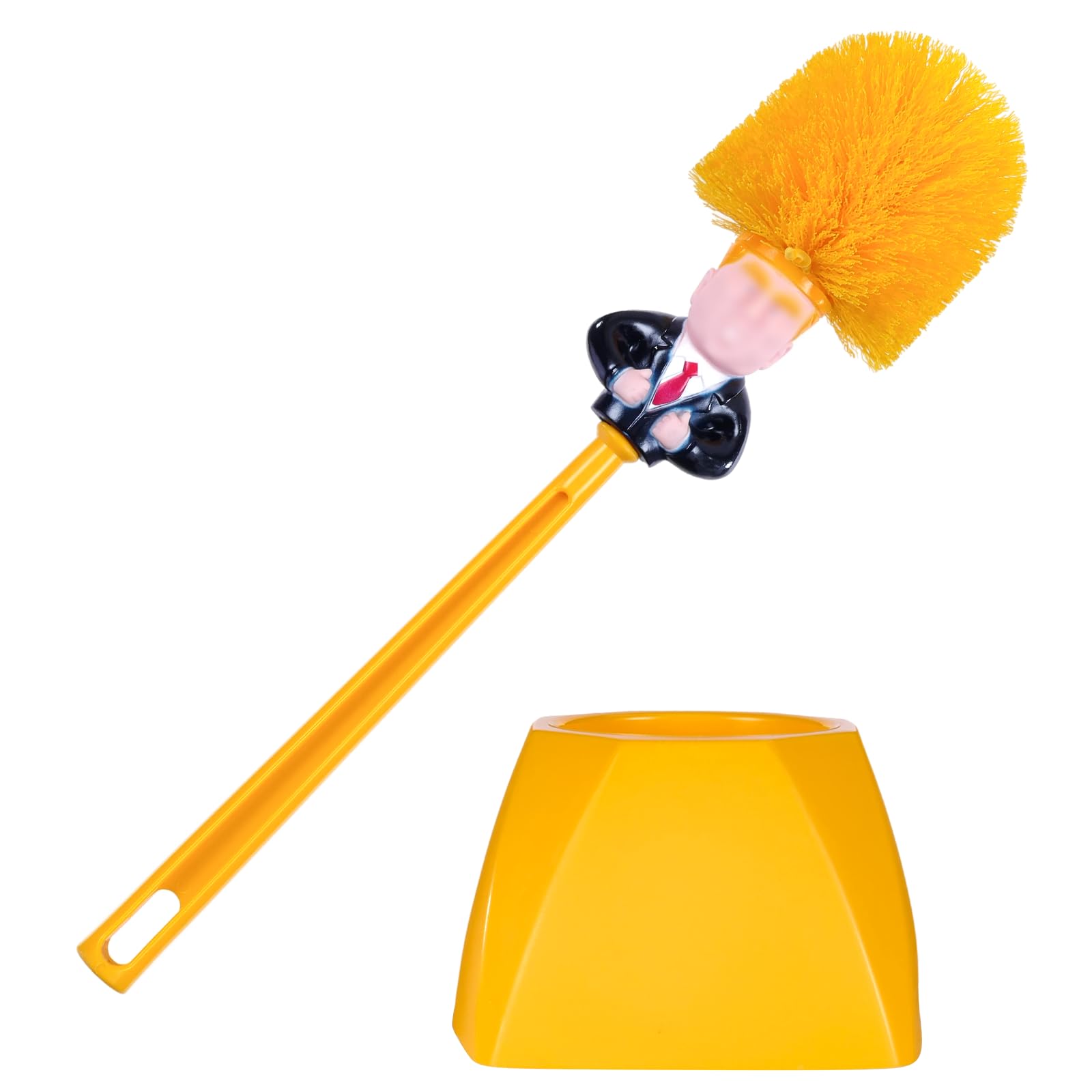 Brosses de toilette avec support plastique durable design rigolo pouce pour entretien WC efficace