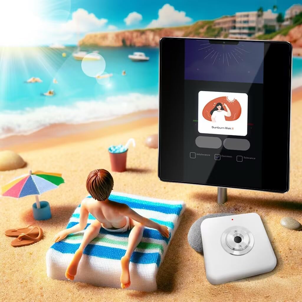 VBR Sun UVI Index Meter Up to 22 with UV Hurt Alarm,Sunburn Protect with Beeping Sound Reminder