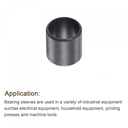 Miniatura 5 de uxcell Rodamientos de manga 0.472 in Diámetro 0.551 in OD 0.472 in Longitud POM Envueltos Bujes sin aceite Negro 2pcs