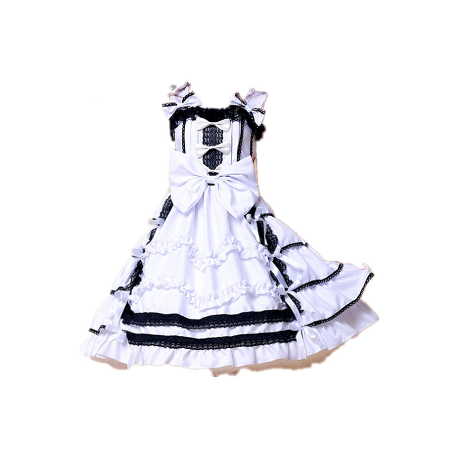 HUANDE lolita dress Cosplay Costume LoveLive Nico Yazawa Anime Lolita Gothic Dress Fancy Dress (Color : White, Size : Medium)