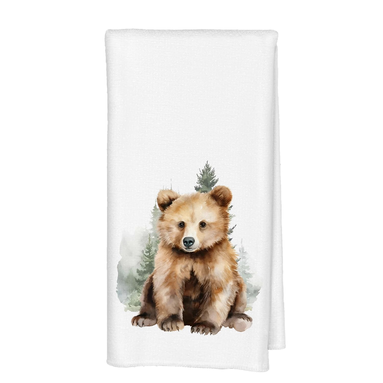 Bear Bathroom Decor, Cute Bathroom Hand Towels, Bear Gifts for Bears Lovers Women Men, Bears Themed Gifts Dish Towels Tea Towels for Kitchen,
