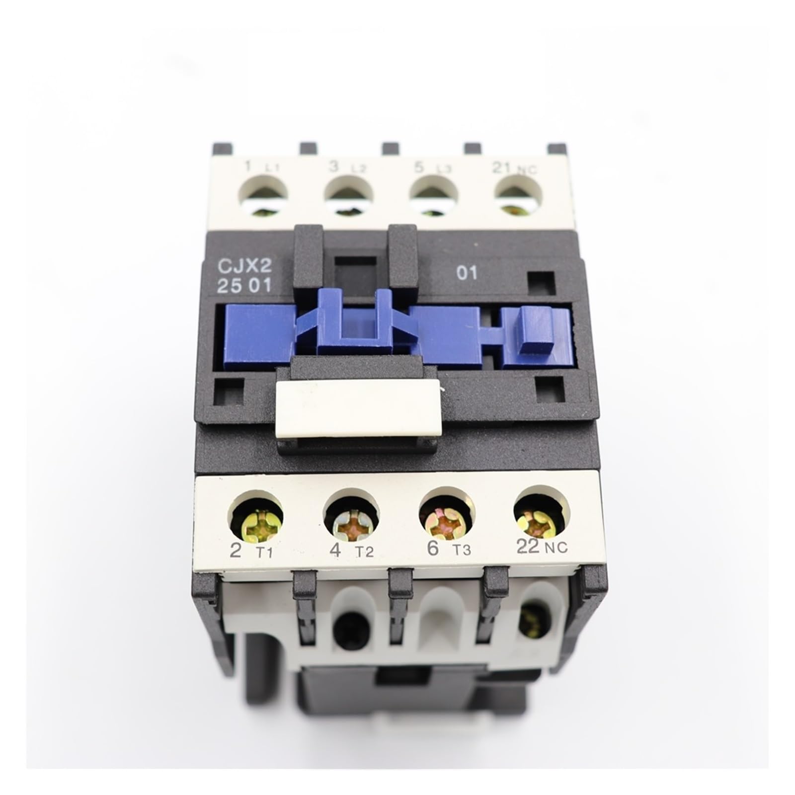 RCGKNNMUZ AC contactor 25A 3P+1NO/1NC Rail Mounted lc1d CJX2-2510 1 Normally Open Contact / CJX2-2501 1 Normally Closed Contact(Cjx2-2501 Ac24v)
