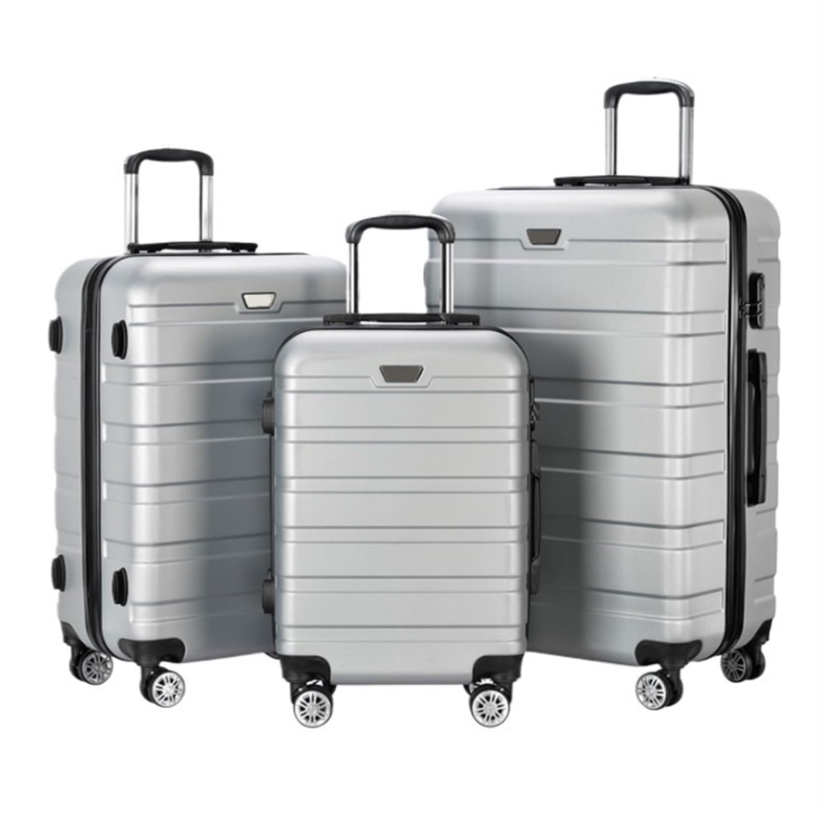 Walizki 3-częściowy Zestaw Bagażu, 20/24/28 Cali Hardshell Zestaw Walizek Walizka Dla Kobiet Mężczyzn Rodzina Bagaż (Color : B, Size : 3-piece Set)