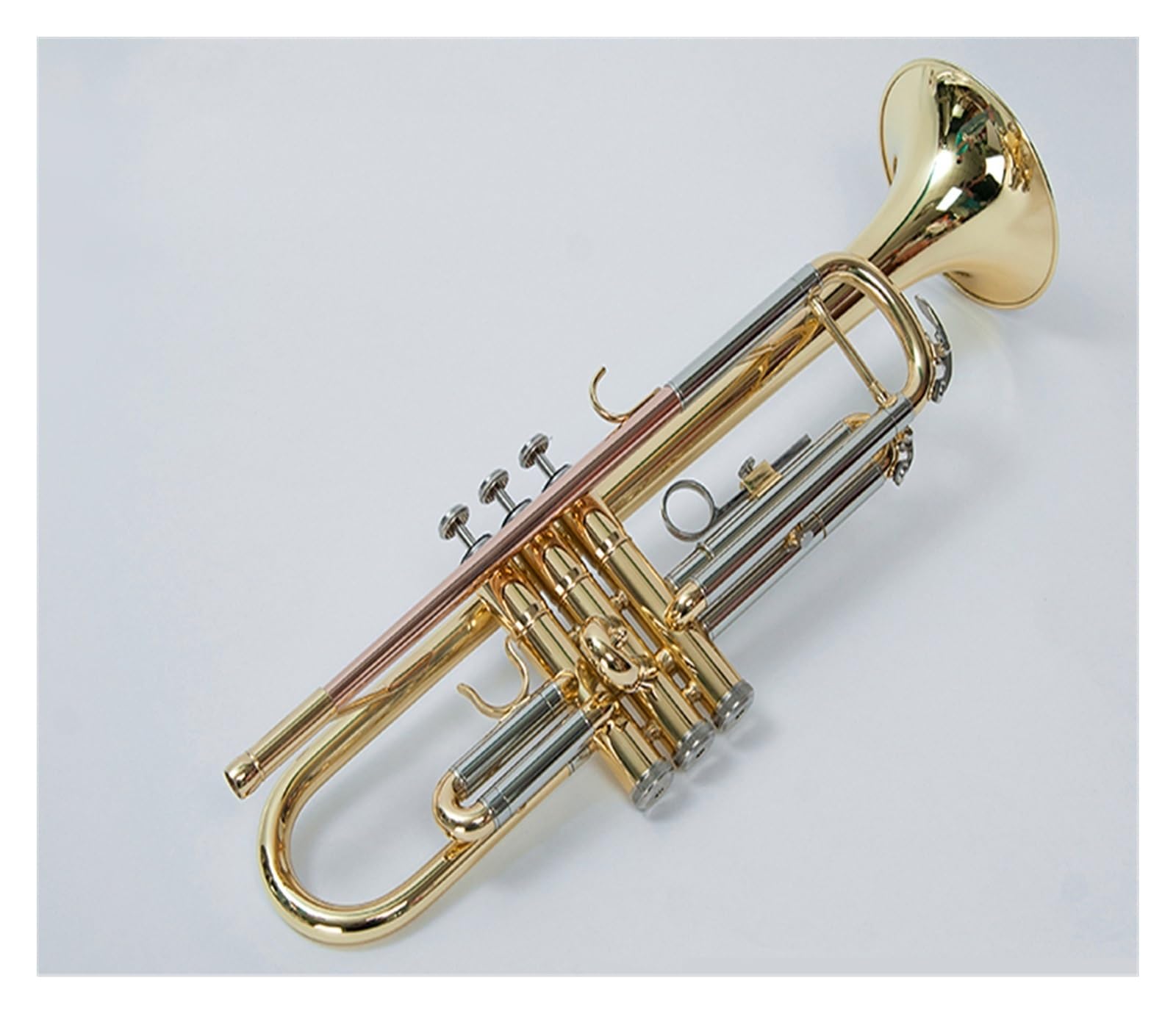 trąbka instrument Trójkolorowa profesjonalna trąbka B-dur z brązu fosforowego dla początkujących do gry na profesjonalnych instrumentach dętych