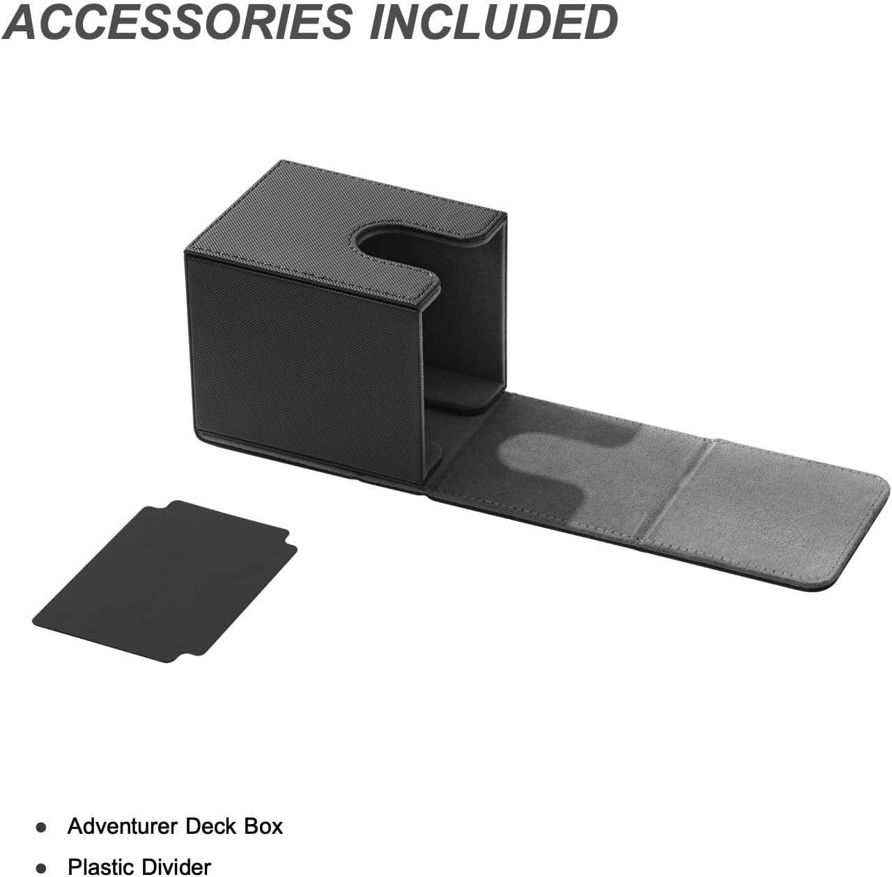 Mage Tech Adventurer [Apprentice] Modular Deck Box - Holds 99 Double-Sleeved Cards - Ultra-Rugged, Expandable Design - MTG PTCG LOR OPCG & More - Black/Grey image 4
