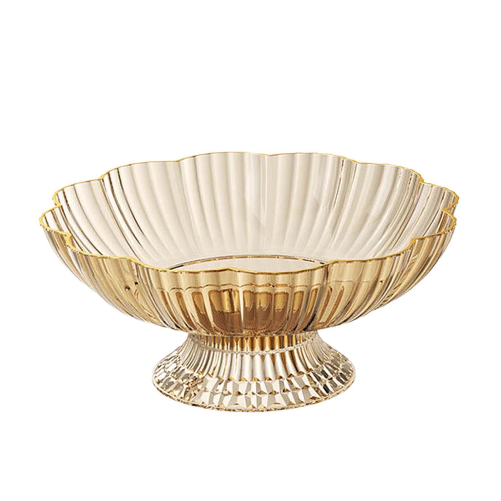 CYDZSRA Fruit Bowl With Draining Holes Fitting Kitchen Aesthetic While Displaying Fresh Fruits Cleanly Base Is Removable And Can Collect Excess Moisture In Bowl To Table Clean, Brown
