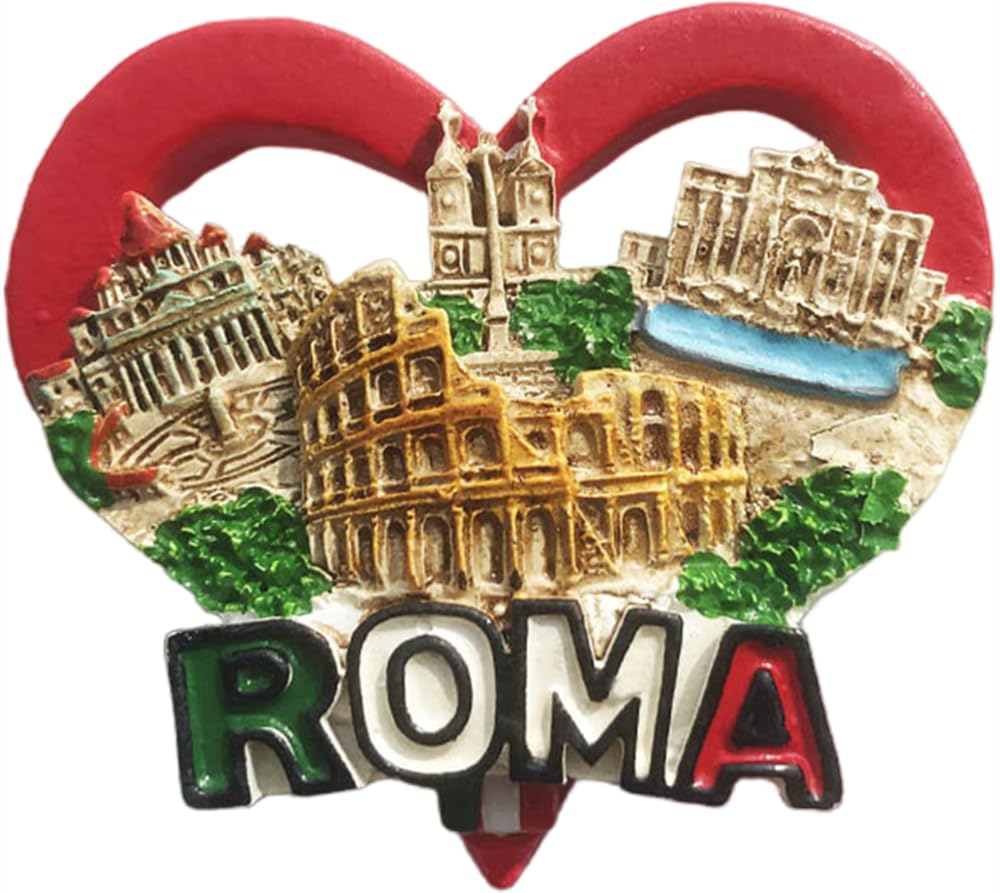 Rzym Włochy magnes na lodówkę Roma podróż pamiątka lodówka dekoracja magnes 3D ręcznie malowane rzemiosło
