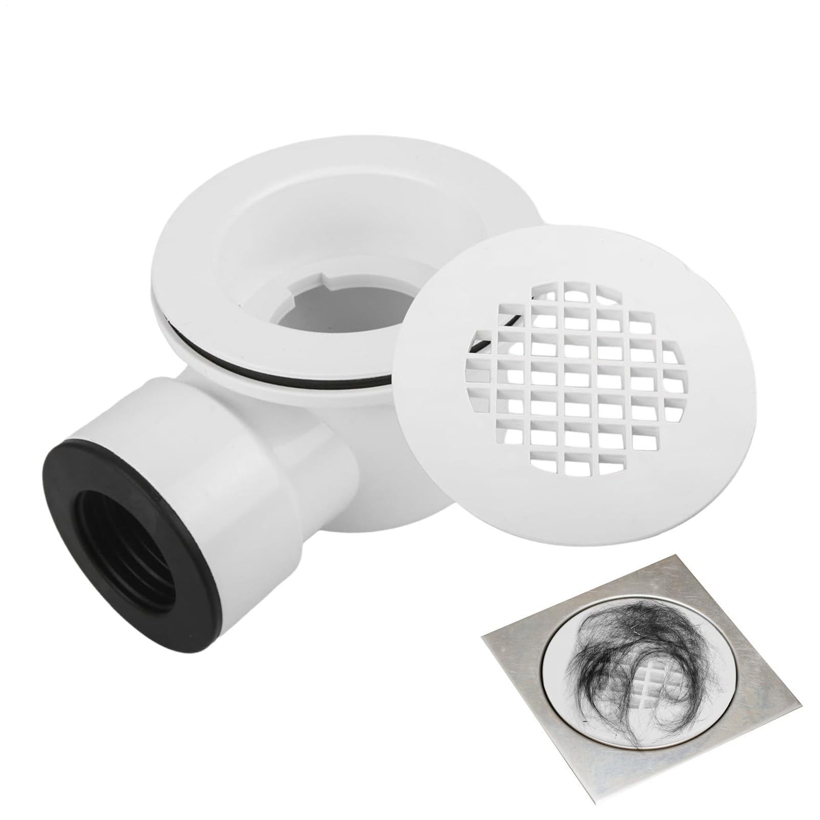 Siphon de douche extra plat pour éviter les inondations de salle de bain