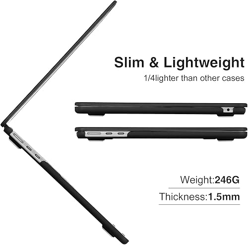 Miniatura 7 de EooCoo Funda compatible con MacBook Air 2024 2023 de 15 pulgadas M3 A3114 M2 A2941 con pantalla de retina líquida de 15.3 pulgadas, funda protectora