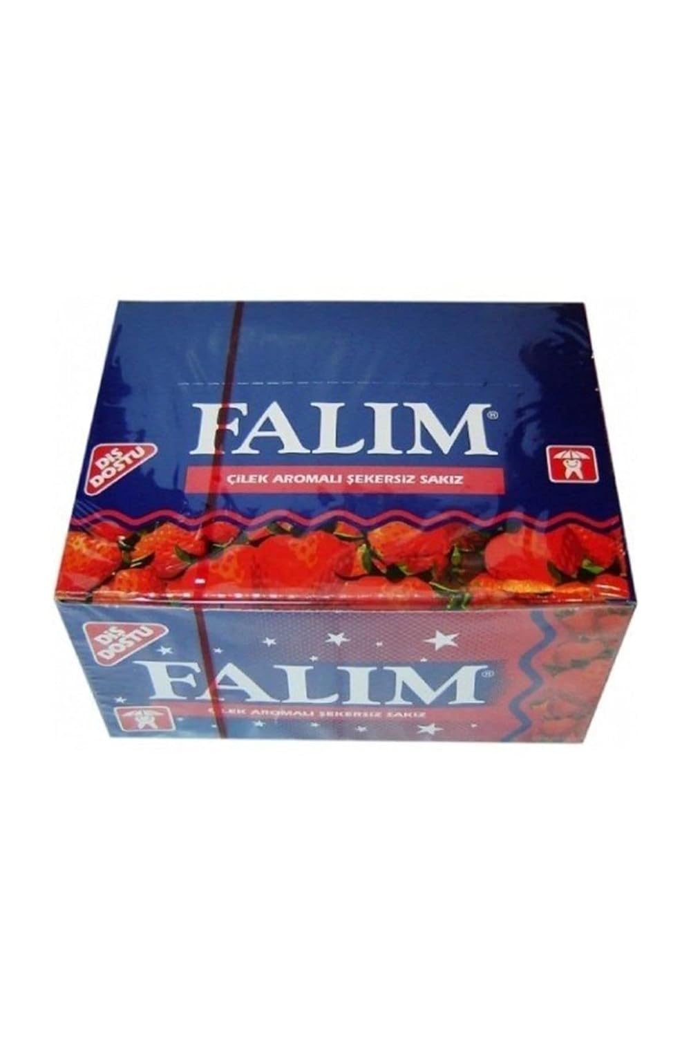 falim chewing gum with strawberry aroma in the box 100 pieces