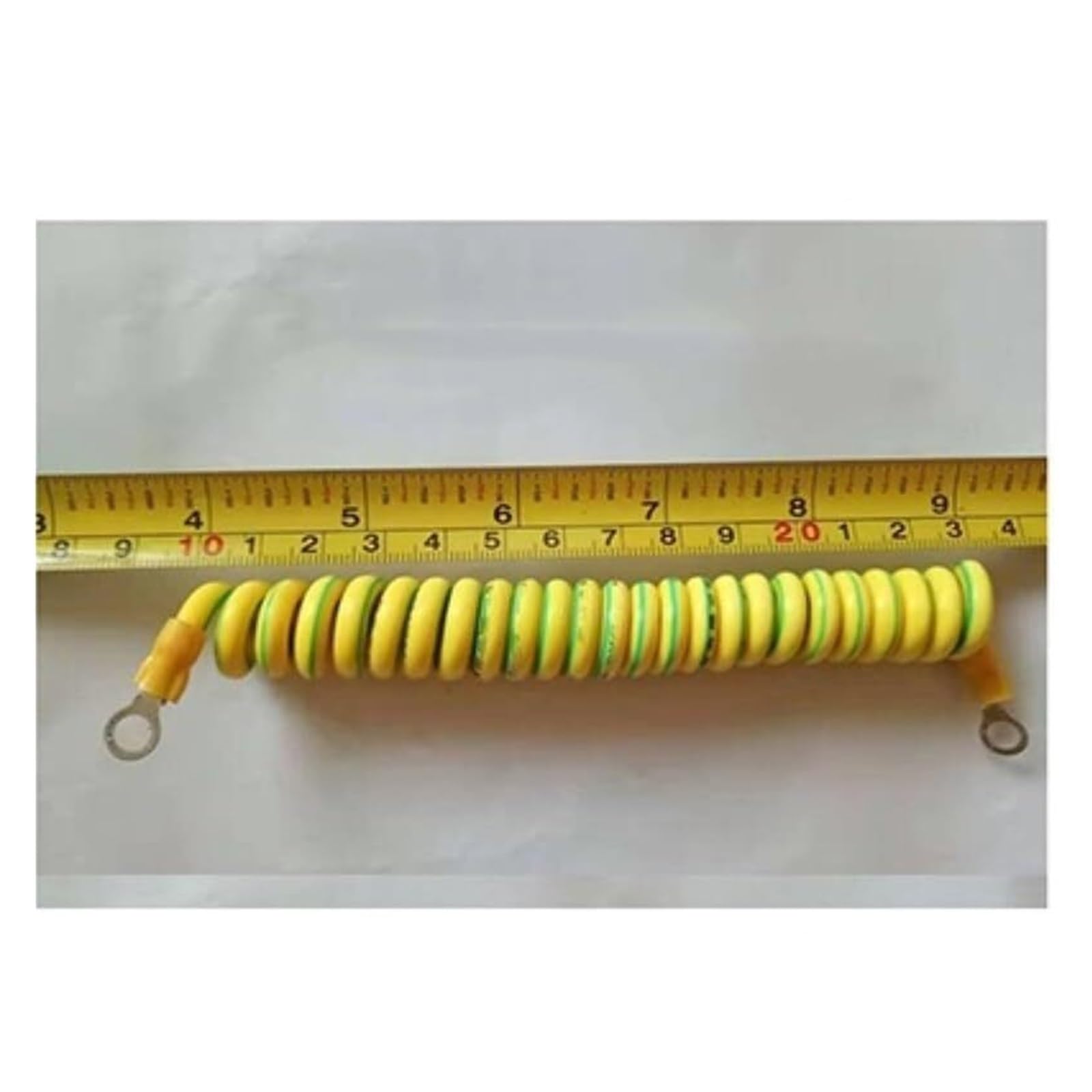 Przedłużacze sprężynowe， 6mm kwadratowy kołnierz z czystej miedzi, zworka, szafka elektryczna, przewodzący pasek, chowana cewka(Straight line 100cm)