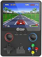 Console Portátil Retrô 6000 Jogos OIH-5911 Oásis Tela 3.5 HD 32GB Bateria Recarregável Saída TV AV Emuladores Clássicos Video Game Retro Portátil (Preta)