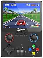 Console Portátil Retrô 6000 Jogos OIH-5911 Oásis Tela 3.5 HD 32GB Bateria Recarregável Saída TV AV Emuladores Clássicos Video Game Retro Portátil (Preta)
