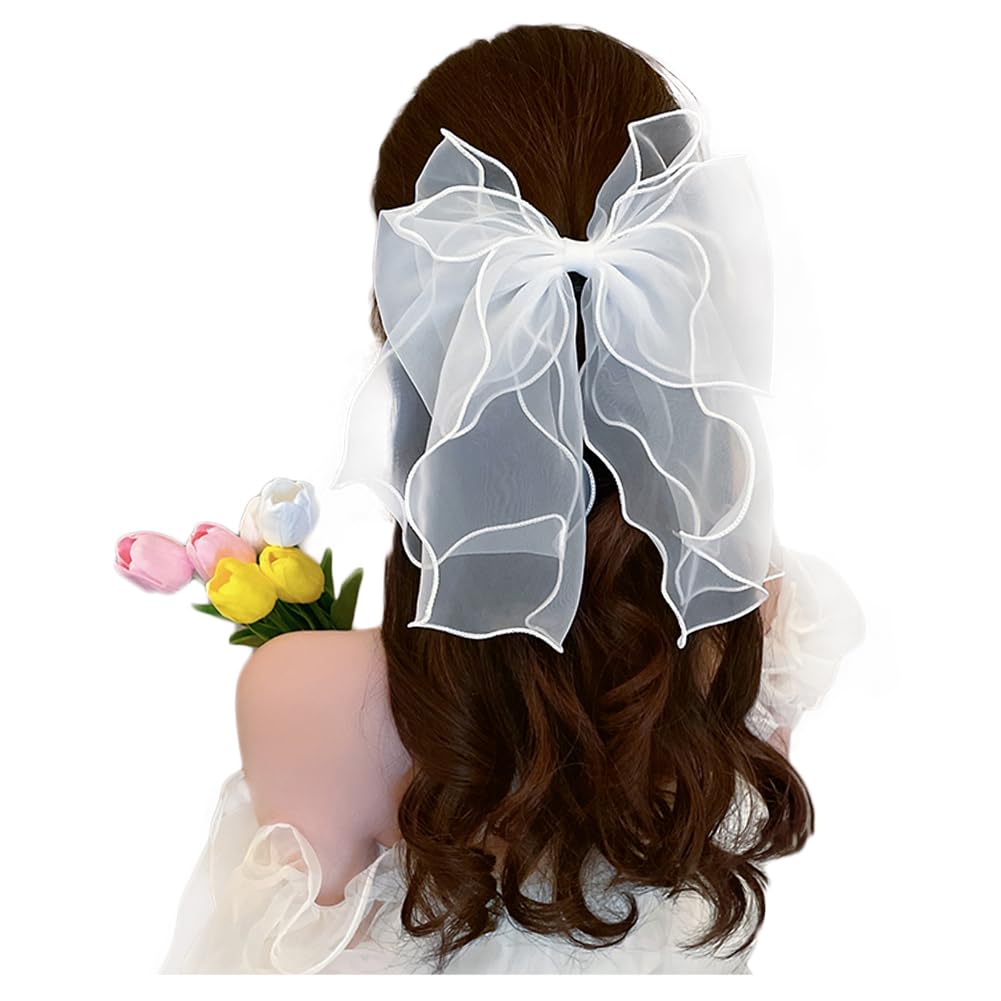 Amazon.co.jp: FASELE 髪飾り 長いリボン ヘアアクセサリー 美しい 