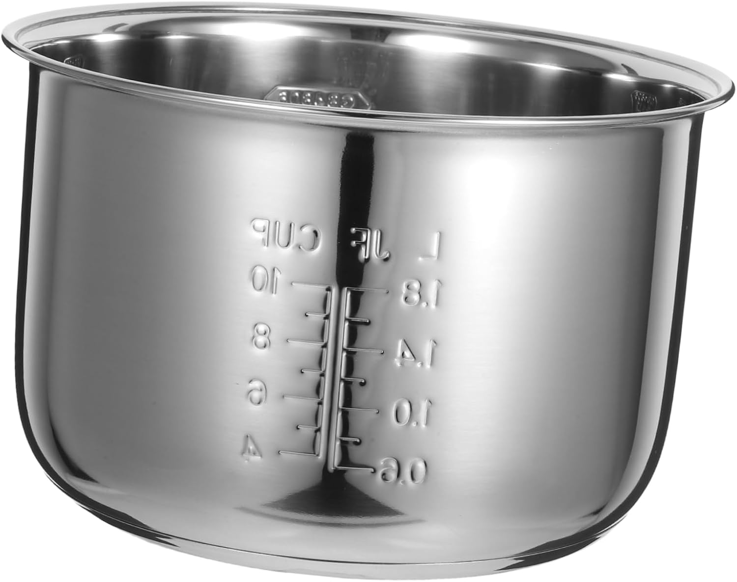 VOSAREA Rice Cooker Inner Pot Replacement Stainless Steel Liner Non-stick Cooking Pan for Versatile Compatibility Maintains Food Integrity for Delicious Meals Fits Rice Cooker Brands