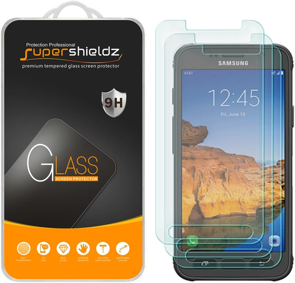 (3 Pack) Supershieldz Designed for Samsung (Galaxy S7 Active) (Not Fit for Galaxy S7 Model) Tempered Glass Screen Protector, Anti Scratch, Bubble Free