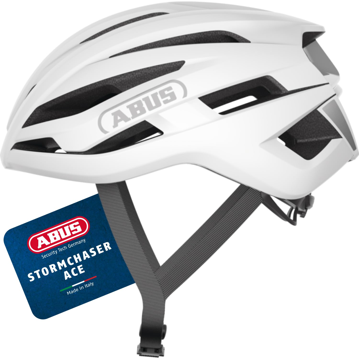 Abus Helmets Polar White Abus Stormchaser Ace Road Bike Helmet - / Large / 57Cm / 61Cm