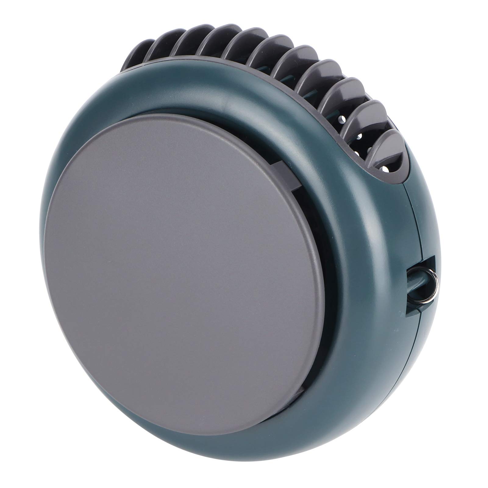 Mini Fan, Rechargeable Cute Portable TYPE‑C Sturdy Hands-Free Fan with 3 Gears for Office Work for Travel(green)