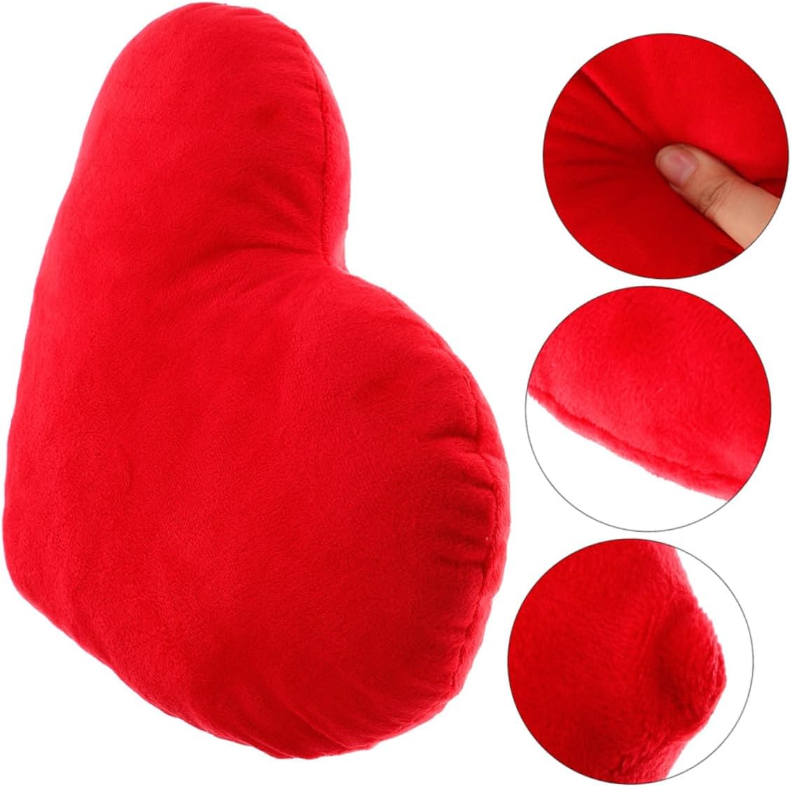 Plush Heart Shaped Throw Pillow Soft Decorative Bed Cushion for Sofa Couch Friendly Valentine S Day Cozy Plush Cushion for Living Bedroom Car Office Decor