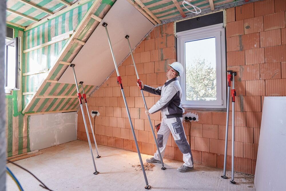 Puntal Regolabile Bessey ST 1250 – 750-1250 Mm, Capacità 60/150 KG, Teste Orientabili -45°/+45°, Certificato GS, Per Soffitto E Montaggio