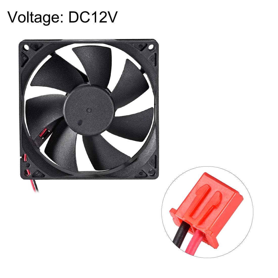 Amazon.co.jp: uxcell ブラシレスDC冷却ファン 92mm x 92mm x 25mm 12V