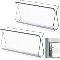 Vista 10 de Chunful Persianas enrollables con mango para ventanas, herrajes de agarre de plástico para el hogar, RV (transparente, 4 piezas)