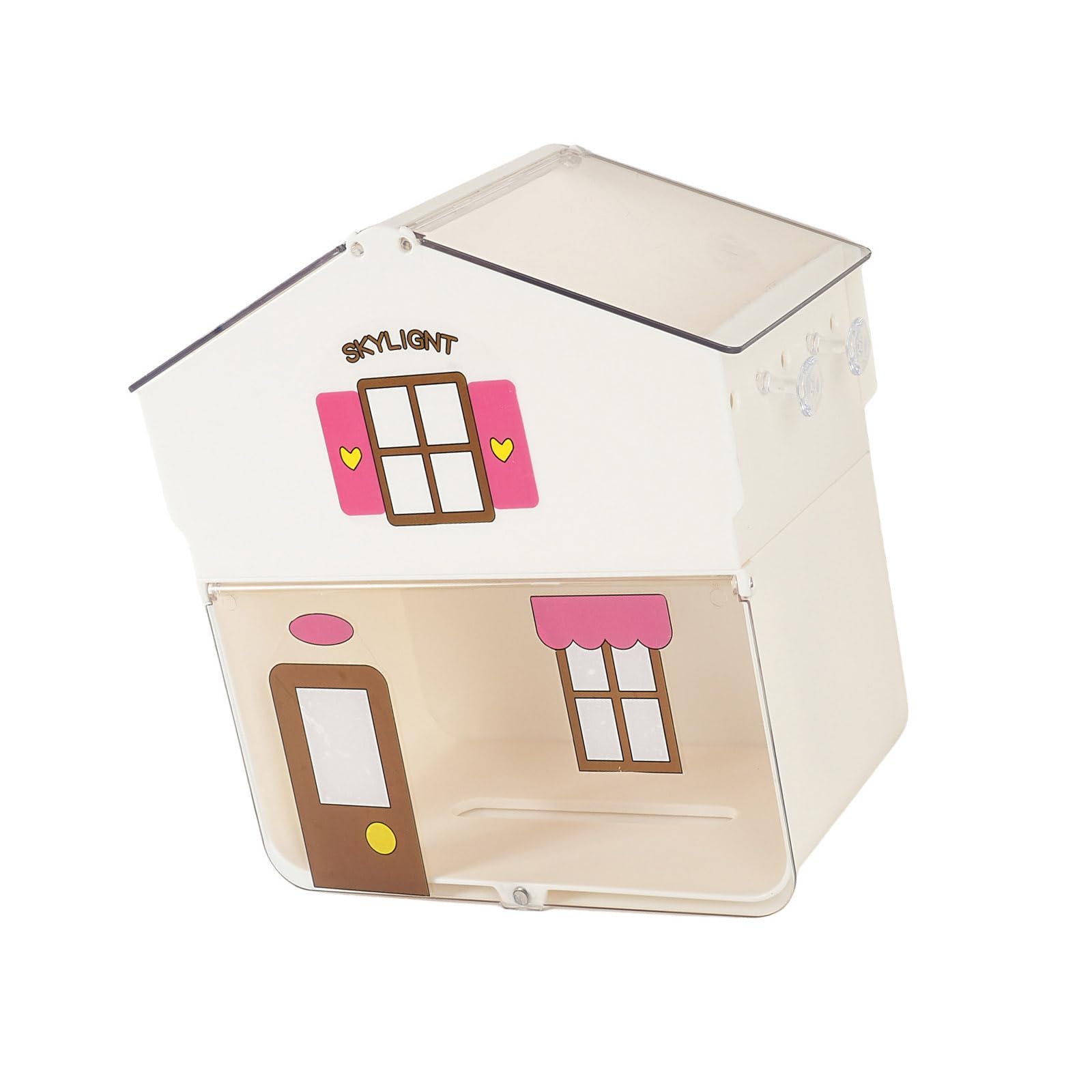 NMFLAB Space Saving Bathroom Accessory Tissue Box Case with Storage Area Dispenser for Paper Towels Bathroom Accessory
