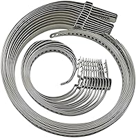 Tabazy CV Boot Clamp Kit - 24pcs Stainless Steel Universal Adjustable Axle Boot Bands (12 Large + 12 Small) for Cars, ATVs, UTVs