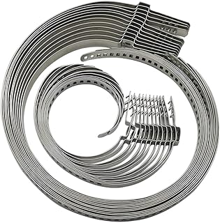 Tabazy CV Boot Clamp Kit - 24pcs Stainless Steel Universal Adjustable Axle Boot Bands (12 Large + 12 Small) for Cars, ATVs, UTVs