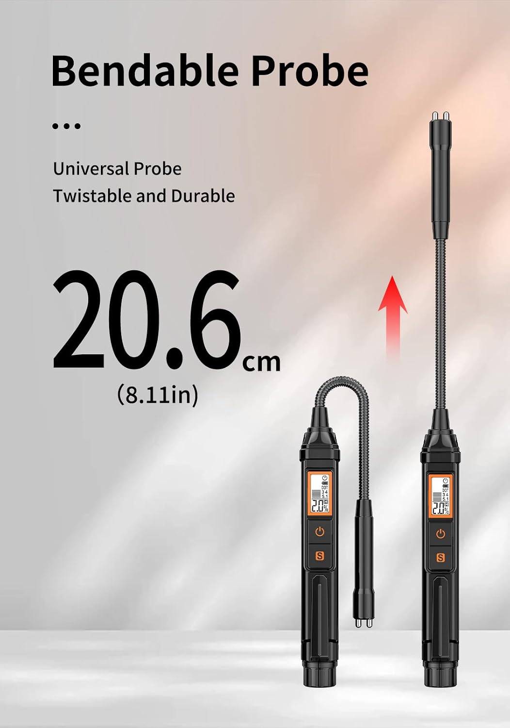 NC Brake Fluid Tester Pen Brake Fluid Test Strips, Calibrated for DOT3 DOT4 DOT-5.1 Brake Fluid