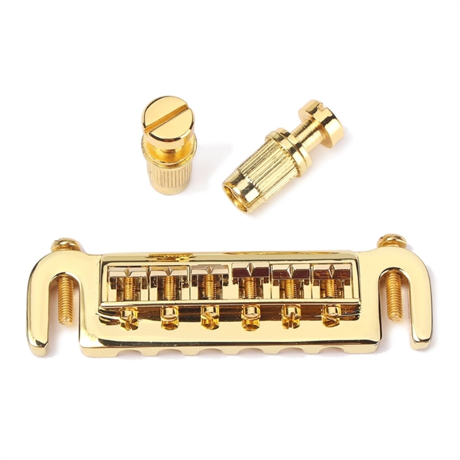 mostek gitarowy Gitara Elektryczna Z Mostkiem Siodłowym Combo Z Regulowanym Mostkiem (Color : Gold)