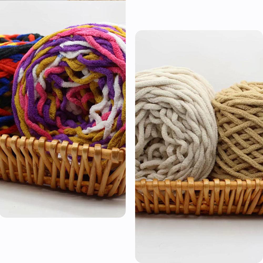 Tejer Ovillos Chunky 165G Soft Soft Buff Thick Colorido Hilado Suéter Lana 69 Colores Punto Mano Hand Craft Suéter Diycolour-02_8Pcs