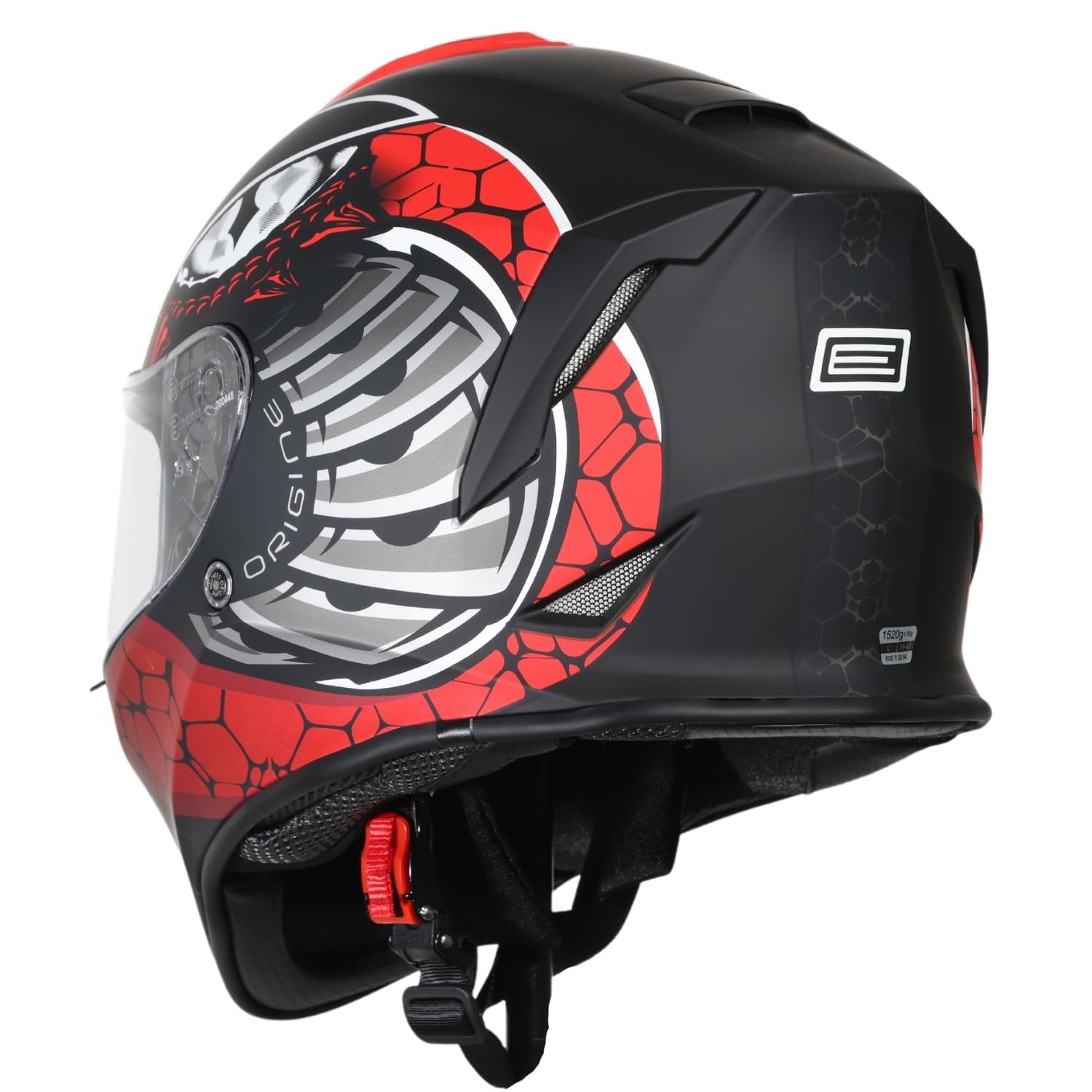 ORIGINE On Road Casco Integrale Casco Moto con Ventilazione ECE